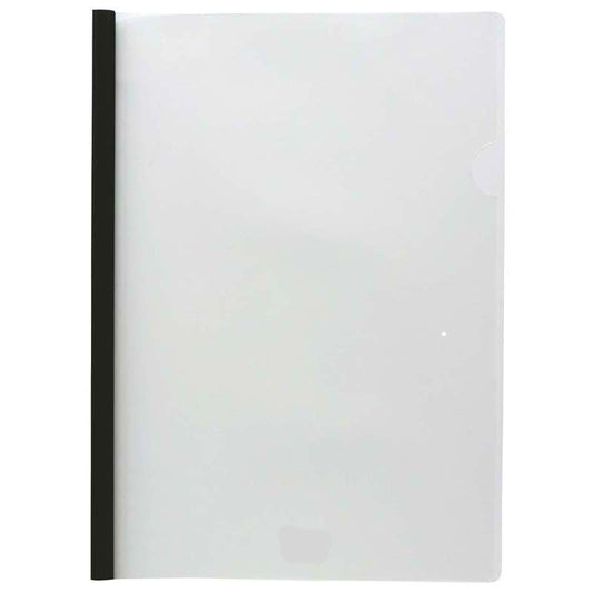 OSC A4 Report Cover Presentation File Black Slide Grip Spine Clear