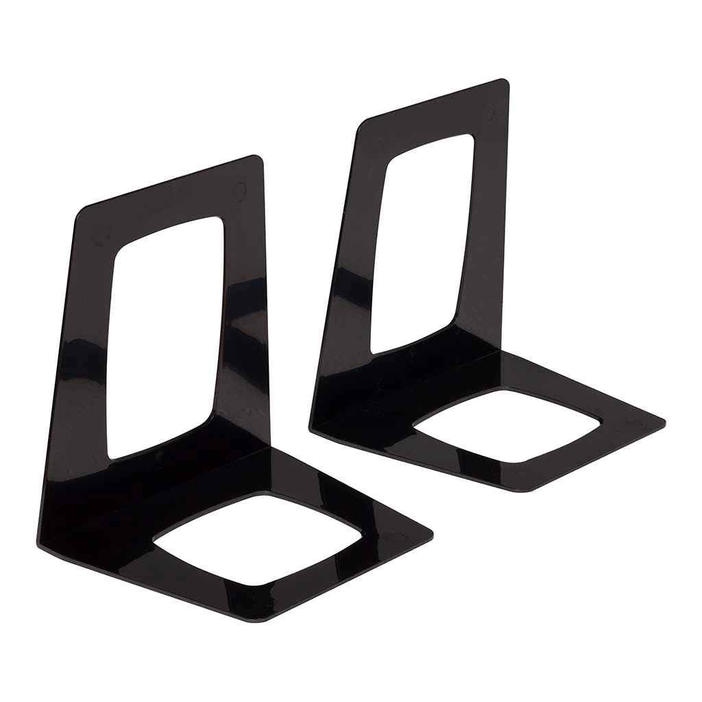OSC Bookends Stand Black 155x 140mm Set of 2