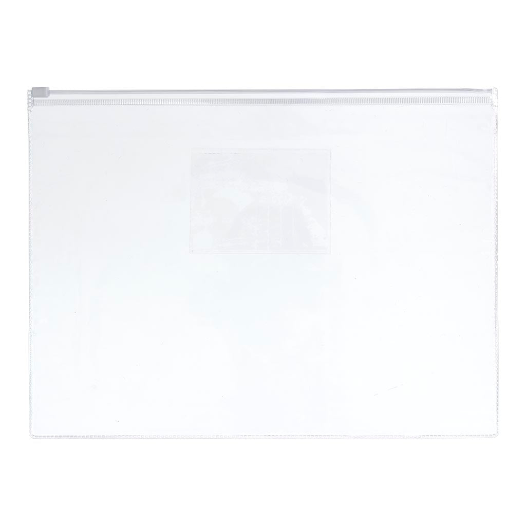 OSC Document Wallet A4 Zip Closure Clear
