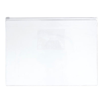 OSC Document Wallet A4 Zip Closure Clear