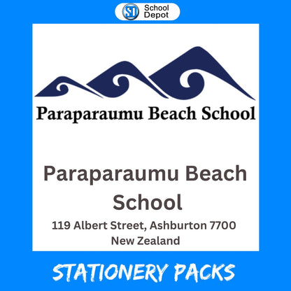 Paraparaumu Beach School Stationery Pack Year 2 & 3 – 2026