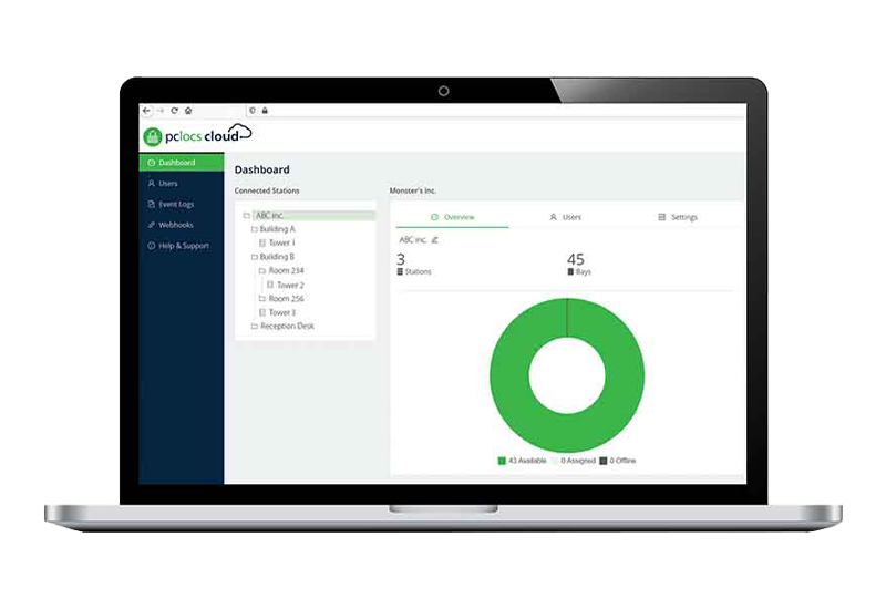 PC Locs FUYL Tower™ Pro 15 Mobile Devices Management Smart Locker