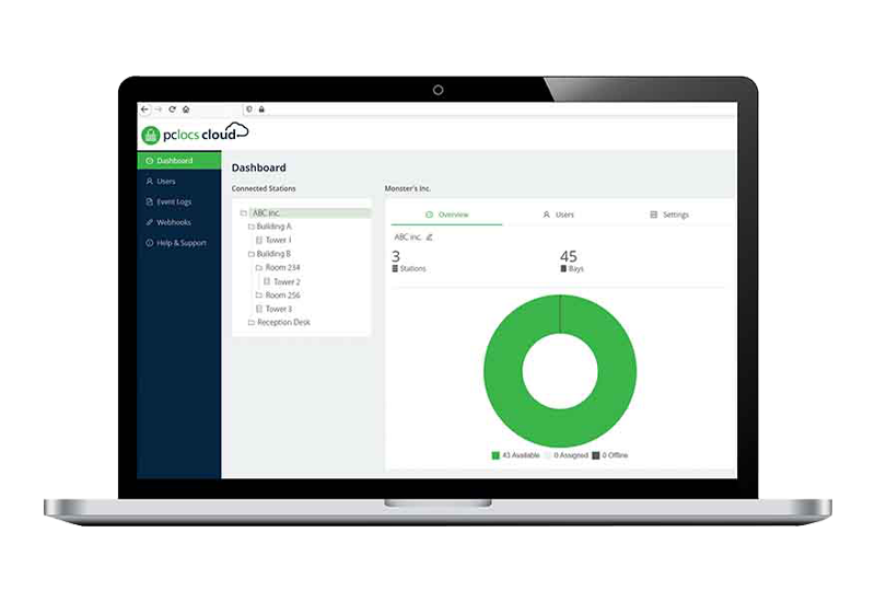 PC Locs FUYL Tower™ Pro 5 Mobile Devices Management Smart Locker