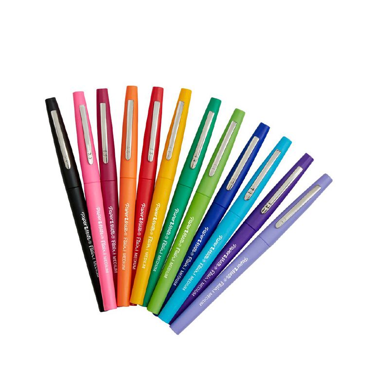 Paper Mate Fashion Flair Felt-Tip Pens Medium 0.7mm 12 Pack Assorted