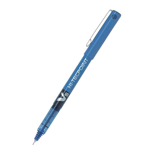 Pilot Hi-Tecpoint Pen V5 Rollerball Extra Fine 0.5mm Blue