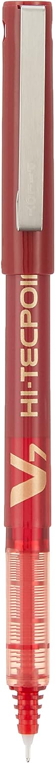 Pilot Hi-Tecpoint Pen V7 Rollerball BX-V7-R Fine 0.7mm Red