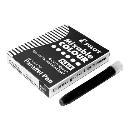 Pilot Parallel Pen Cartridge IC-P3-S6-B Pack of 6 Black