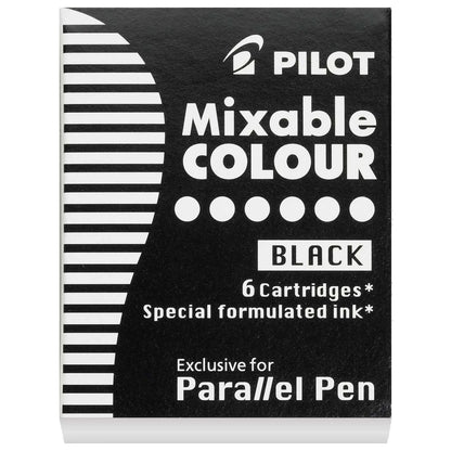 Pilot Parallel Pen Cartridge IC-P3-S6-B Pack of 6 Black