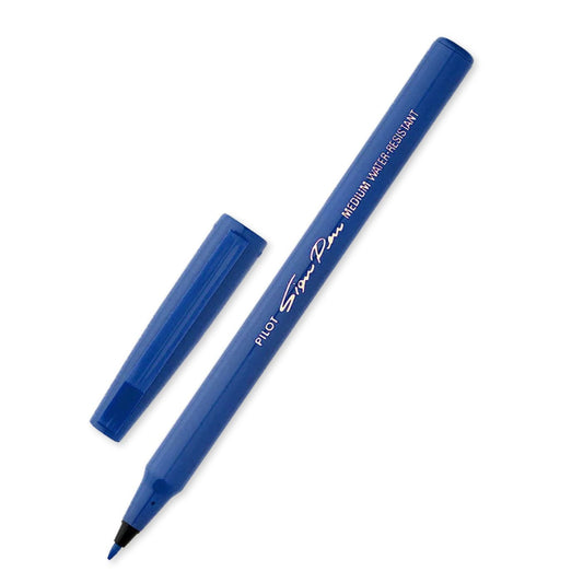 Pilot Sign Pen Fibre Tip Medium 0.6mm Blue