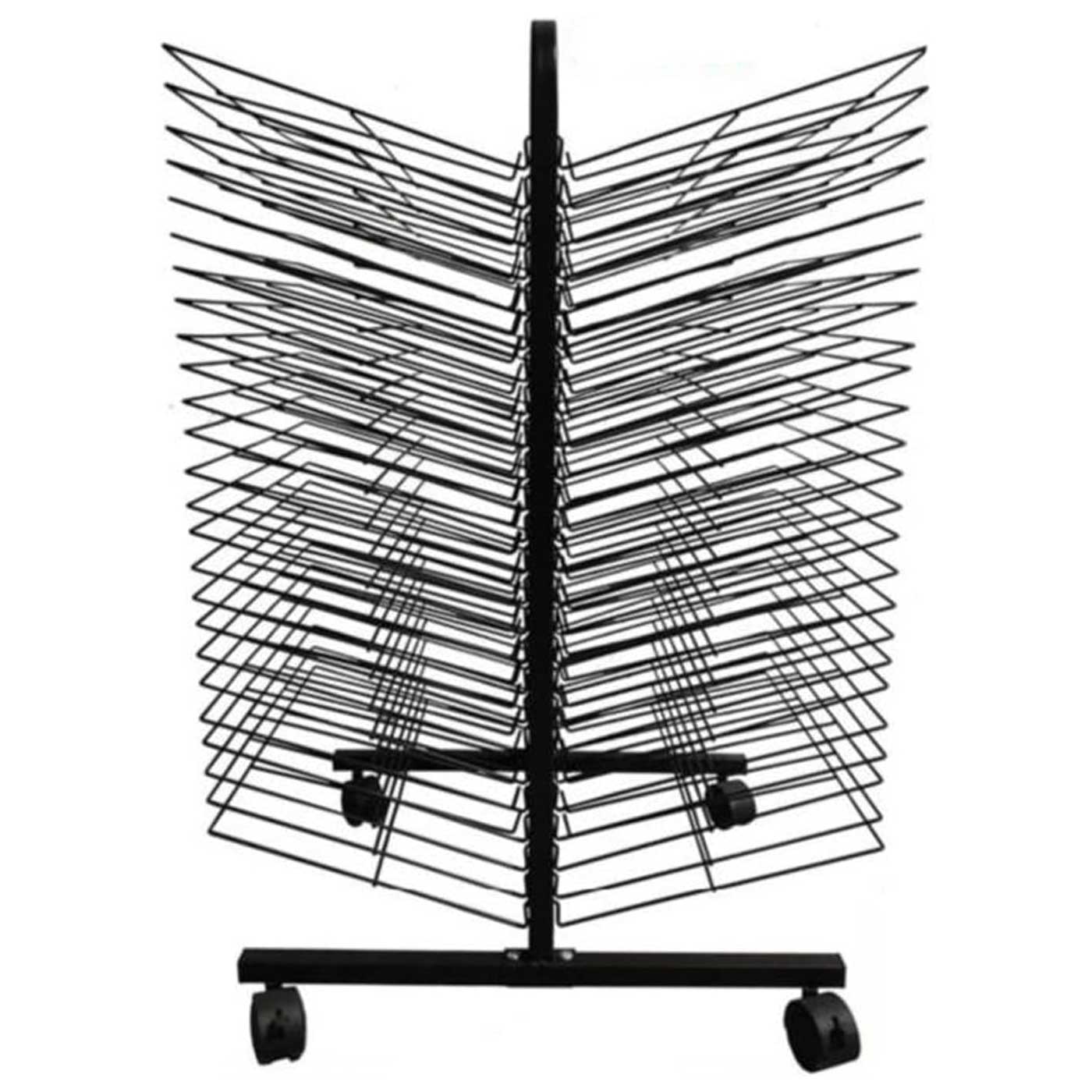 Portable Painting Drying Rack Double Sided A3 Size 50 Shelves