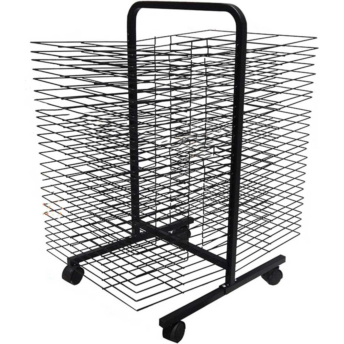 Portable Painting Drying Rack Double Sided A3 Size 50 Shelves
