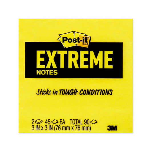Post-it Extreme Notes Dura Hold 76x76mm Assorted Pack of 2