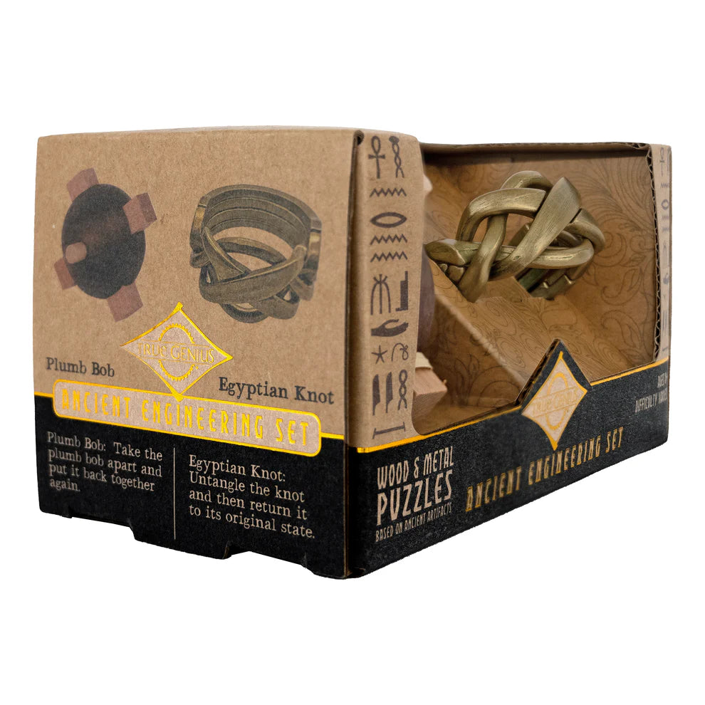 Project Genius Ancient Egyptian Engineer Puzzle Set – STEM Brain Teasers (Ages 8+)