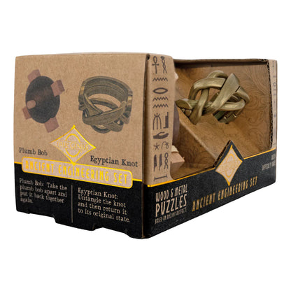 Project Genius Ancient Egyptian Engineer Puzzle Set – STEM Brain Teasers (Ages 8+)