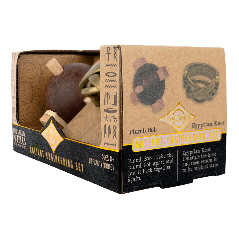 Project Genius Ancient Egyptian Engineer Puzzle Set – STEM Brain Teasers (Ages 8+)
