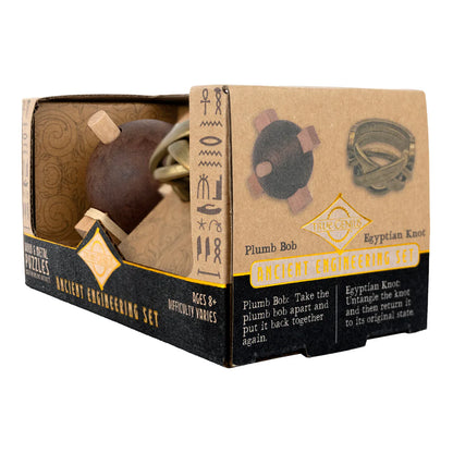 Project Genius Ancient Egyptian Engineer Puzzle Set – STEM Brain Teasers (Ages 8+)