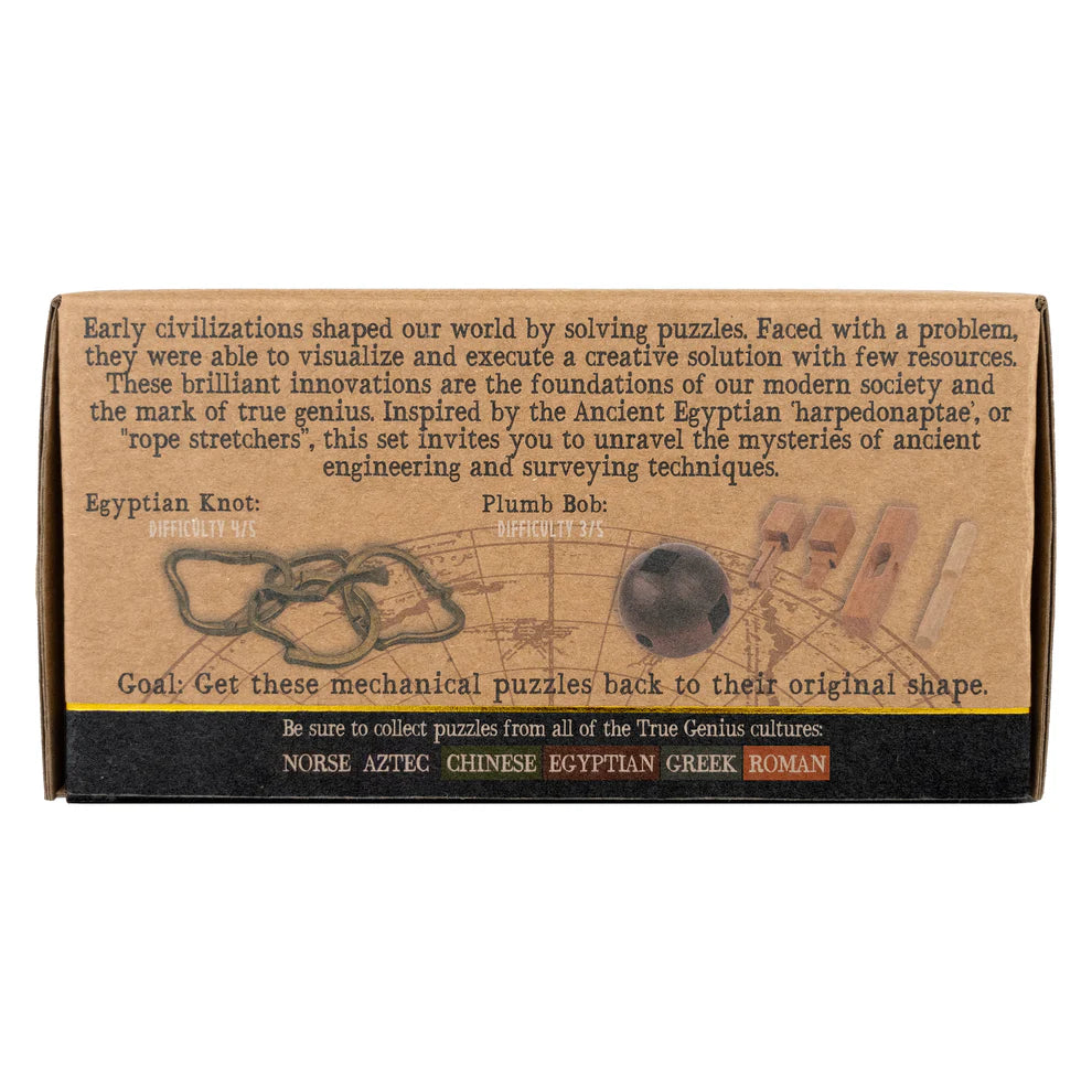 Project Genius Ancient Egyptian Engineer Puzzle Set – STEM Brain Teasers (Ages 8+)