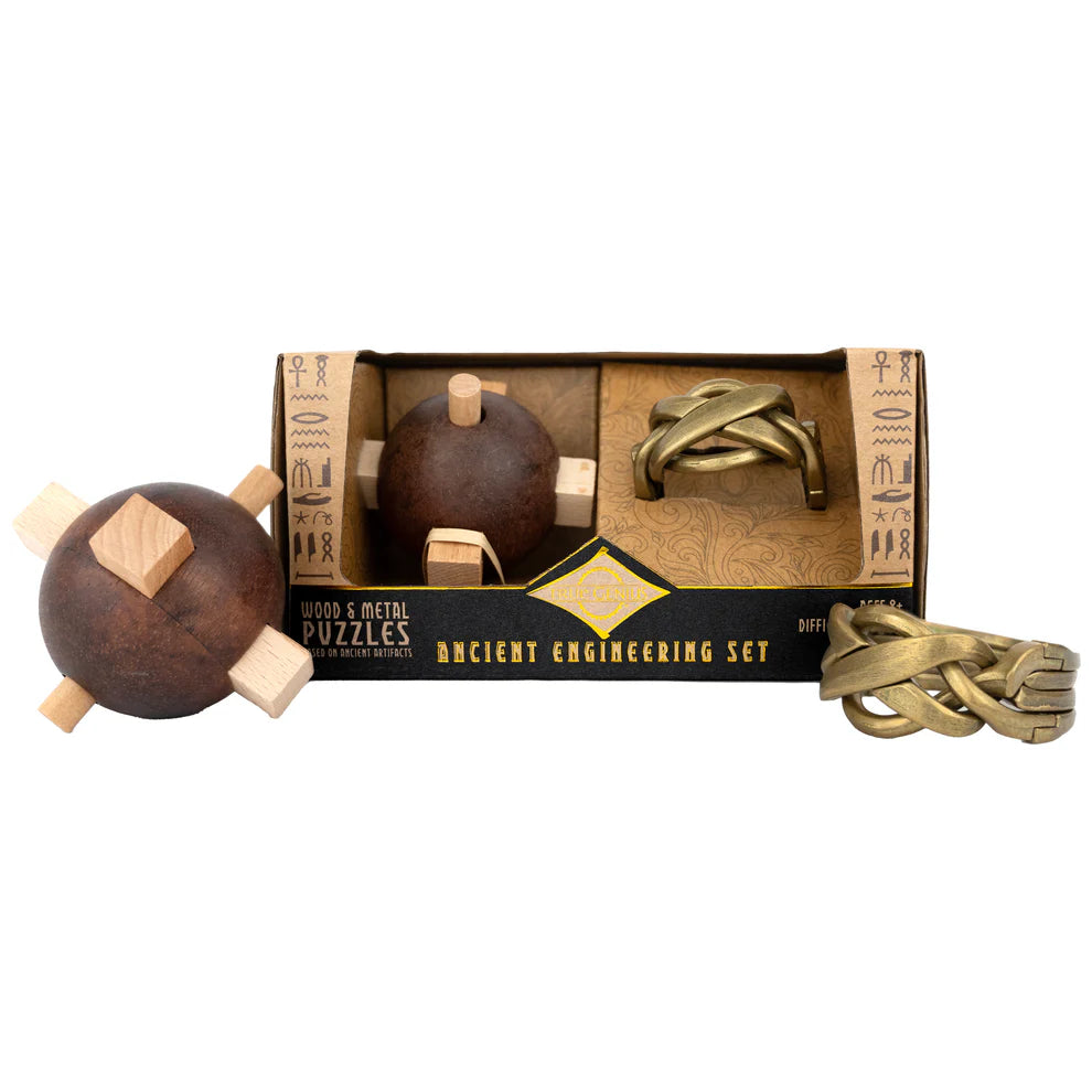 Project Genius Ancient Egyptian Engineer Puzzle Set – STEM Brain Teasers (Ages 8+)