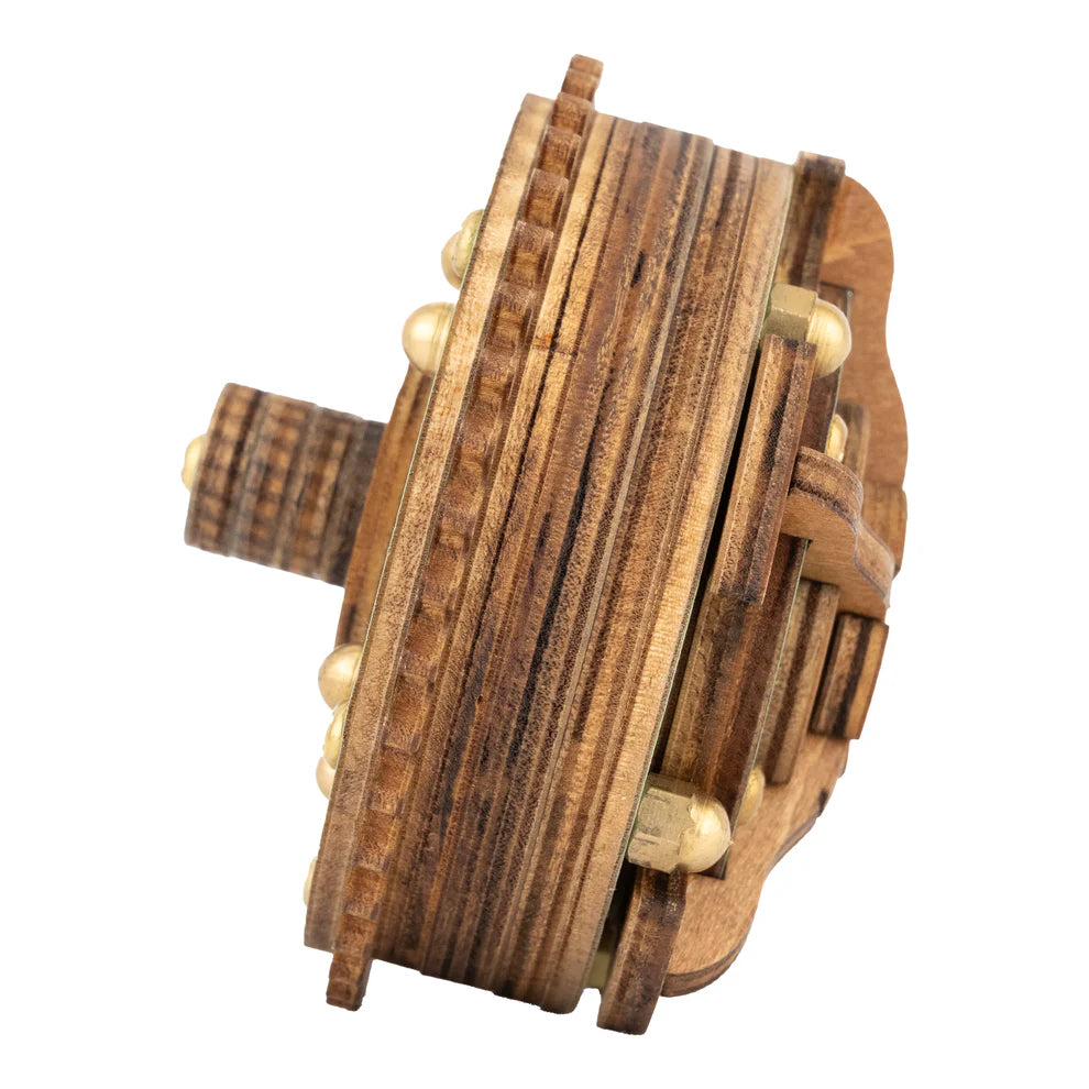 Project Genius Archimedes' Gear Puzzle – Interlocking Magnetic Pin Brain Teaser (Ages 8+)