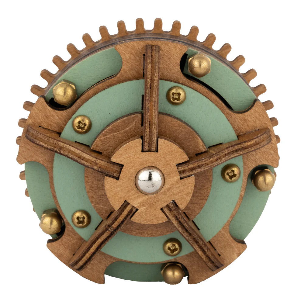 Project Genius Archimedes' Gear Puzzle – Interlocking Magnetic Pin Brain Teaser (Ages 8+)