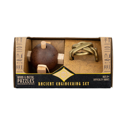 Project Genius Ancient Egyptian Engineer Puzzle Set – STEM Brain Teasers (Ages 8+)