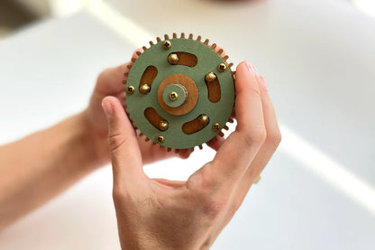 Project Genius Archimedes' Gear Puzzle – Interlocking Magnetic Pin Brain Teaser (Ages 8+)