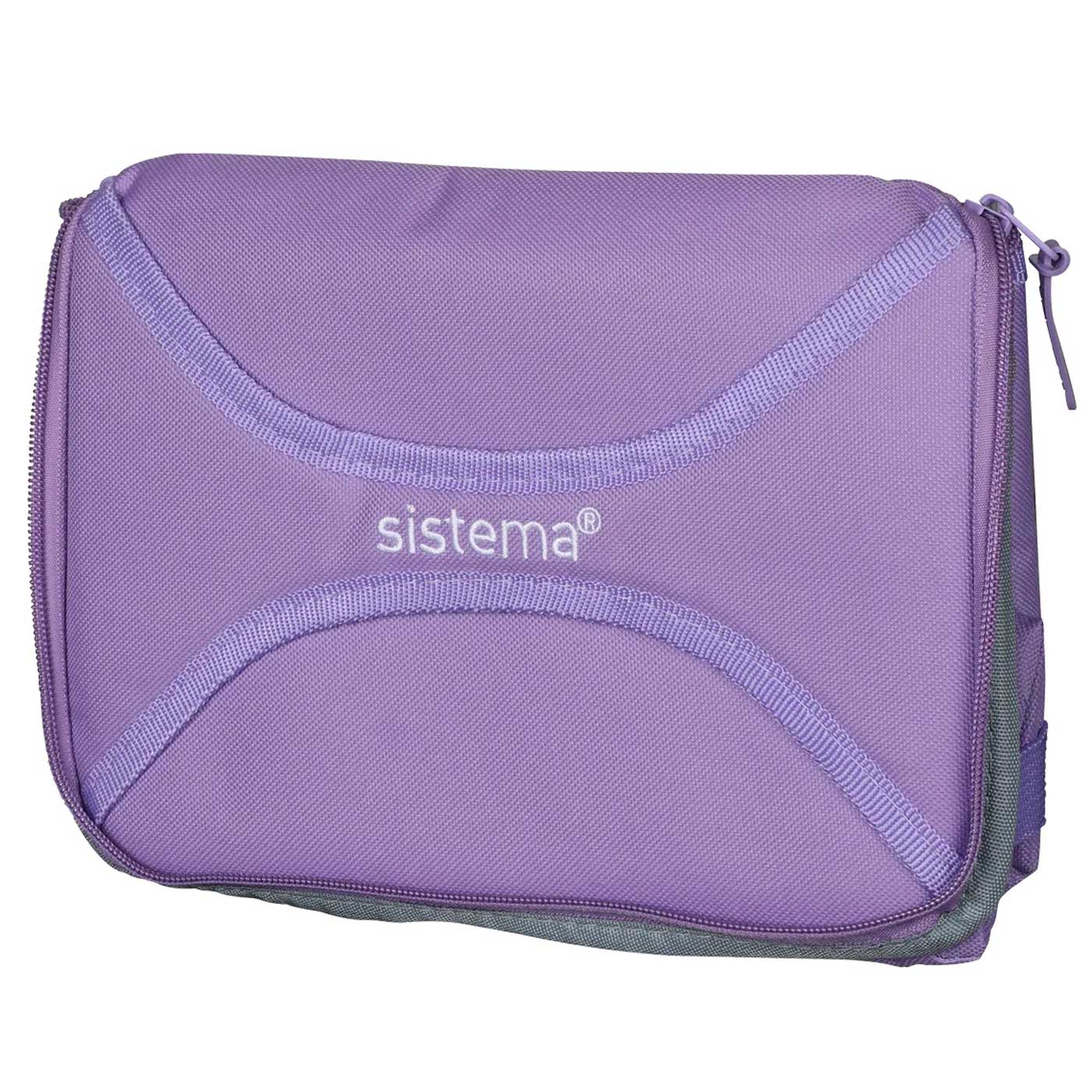 Purple Sistema Mega Fold Up Insulated Lunch Bag To Go Purple