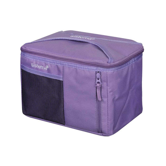 Purple Sistema Mega Fold Up Insulated Lunch Bag To Go Purple
