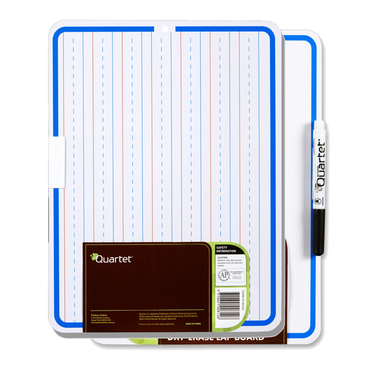 Quartet Lap Board Double Sided Ruled & Unruled Whiteboard with Marker 23 x 30.5cm