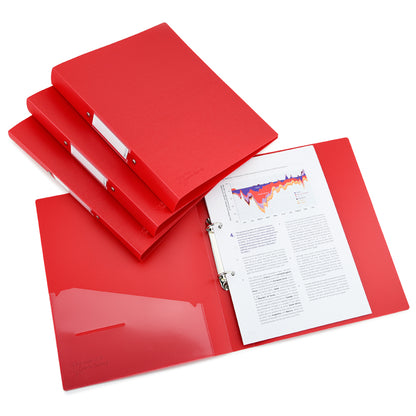 Rapesco Germ-Savvy Antibacterial A4 PP Ring Binder 2/25 Red