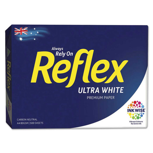 Reflex A4 Premium Photocopy Paper Ultra White 80gsm 500 sheets