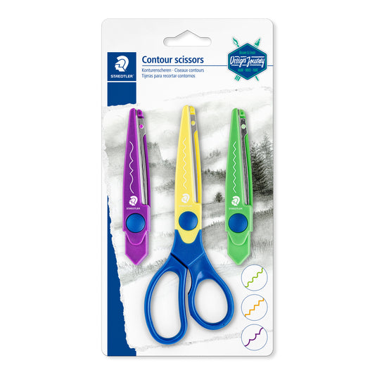 STAEDTLER® 965-S Contour Scissors Design Journey 3 Interchangeable Blades