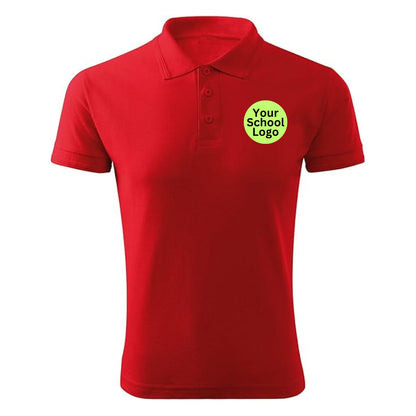 School Uniform 100% Cotton 180gsm Basic Polo T-Shirt Custom Made Size 4 to 16