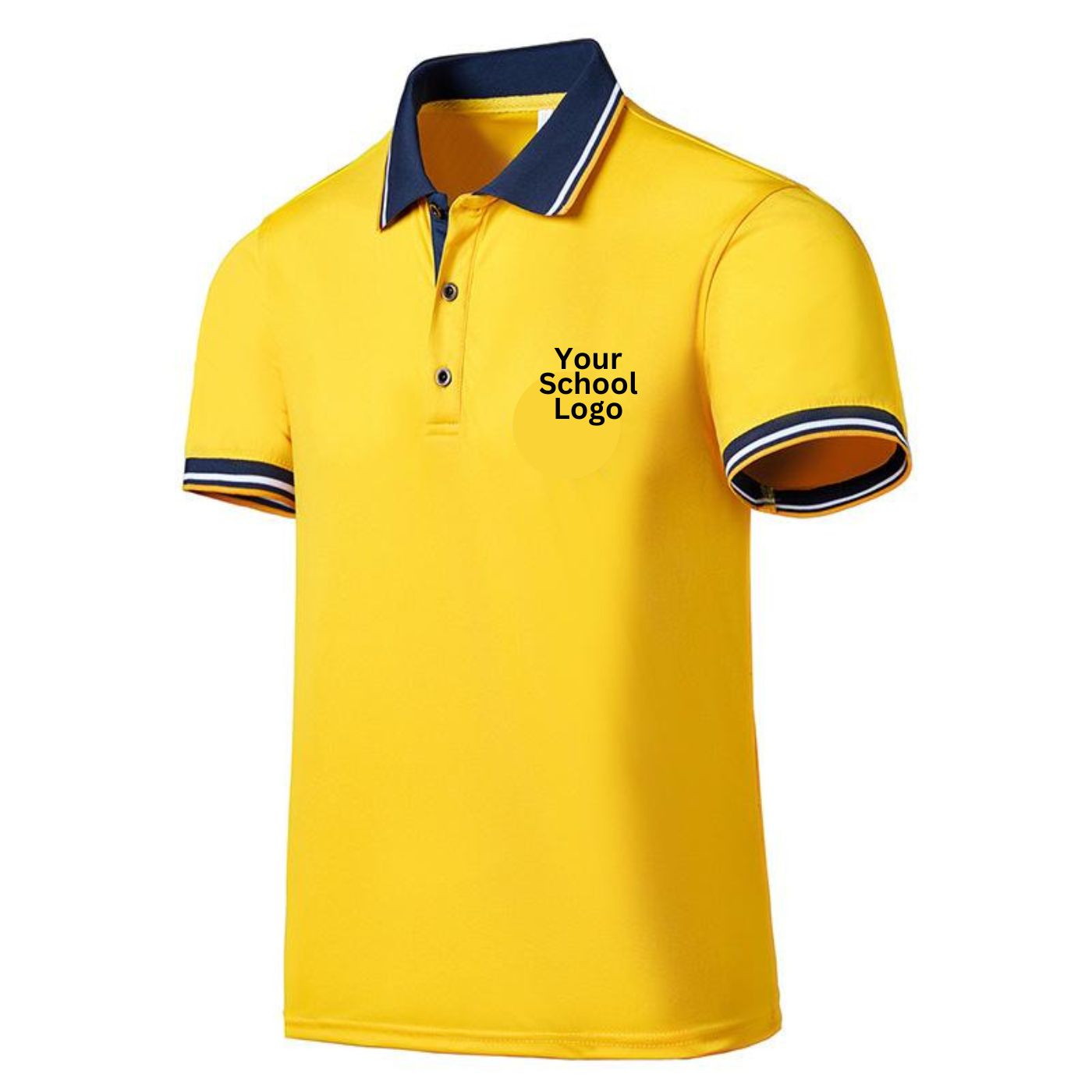 School Uniform Dry-Fit 100% Polyester Custom-Made Polo T-Shirt