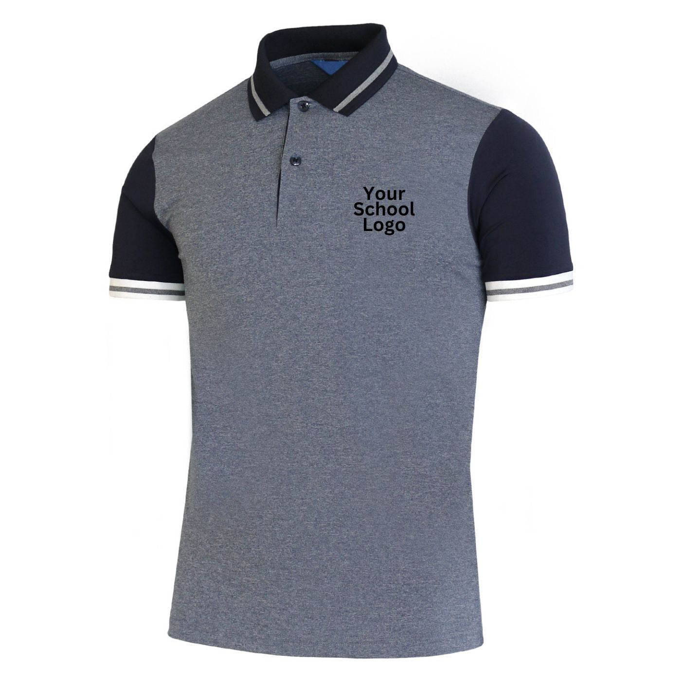 School Uniform Pique Honeycomb 100% Cotton 230gsm Custom-Made Polo T-Shirt 4-16