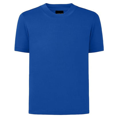 School Uniform 100% Cotton Basic Crew Neck T-Shirt Custom Made Size 4 to 16 Blue