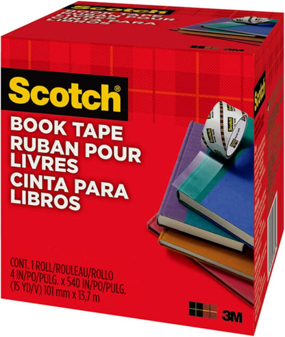 Scotch Book Repair Tape Transparent 101mm x 13.7m