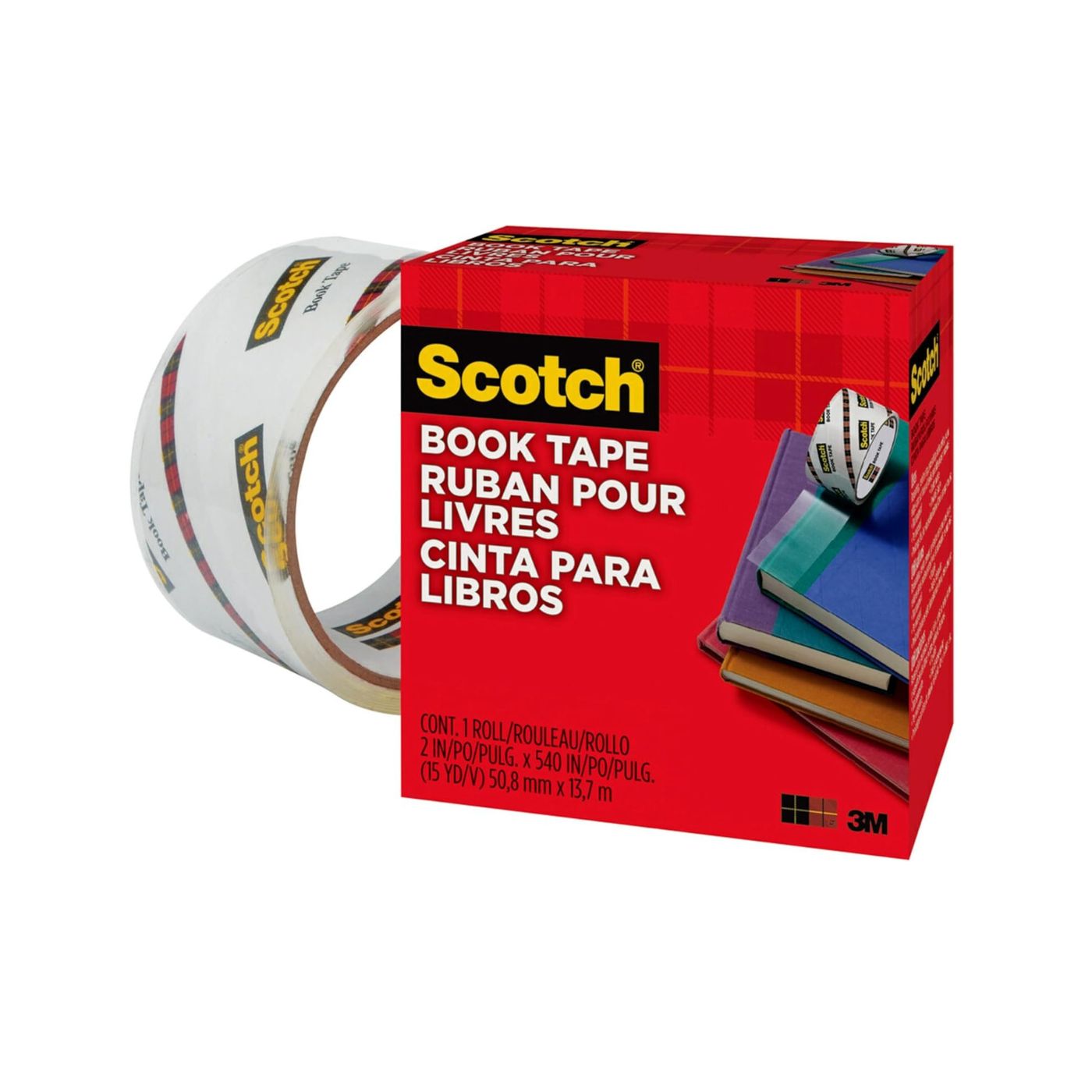 Scotch Book Repair Tape Transparent 50.8mm x 13.7m