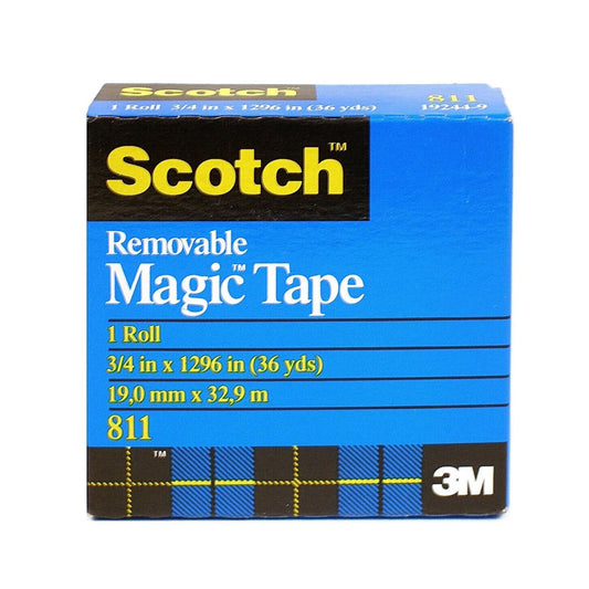 Scotch Removable Magic Tape Invisible Matte-Finish 19mm x 33m