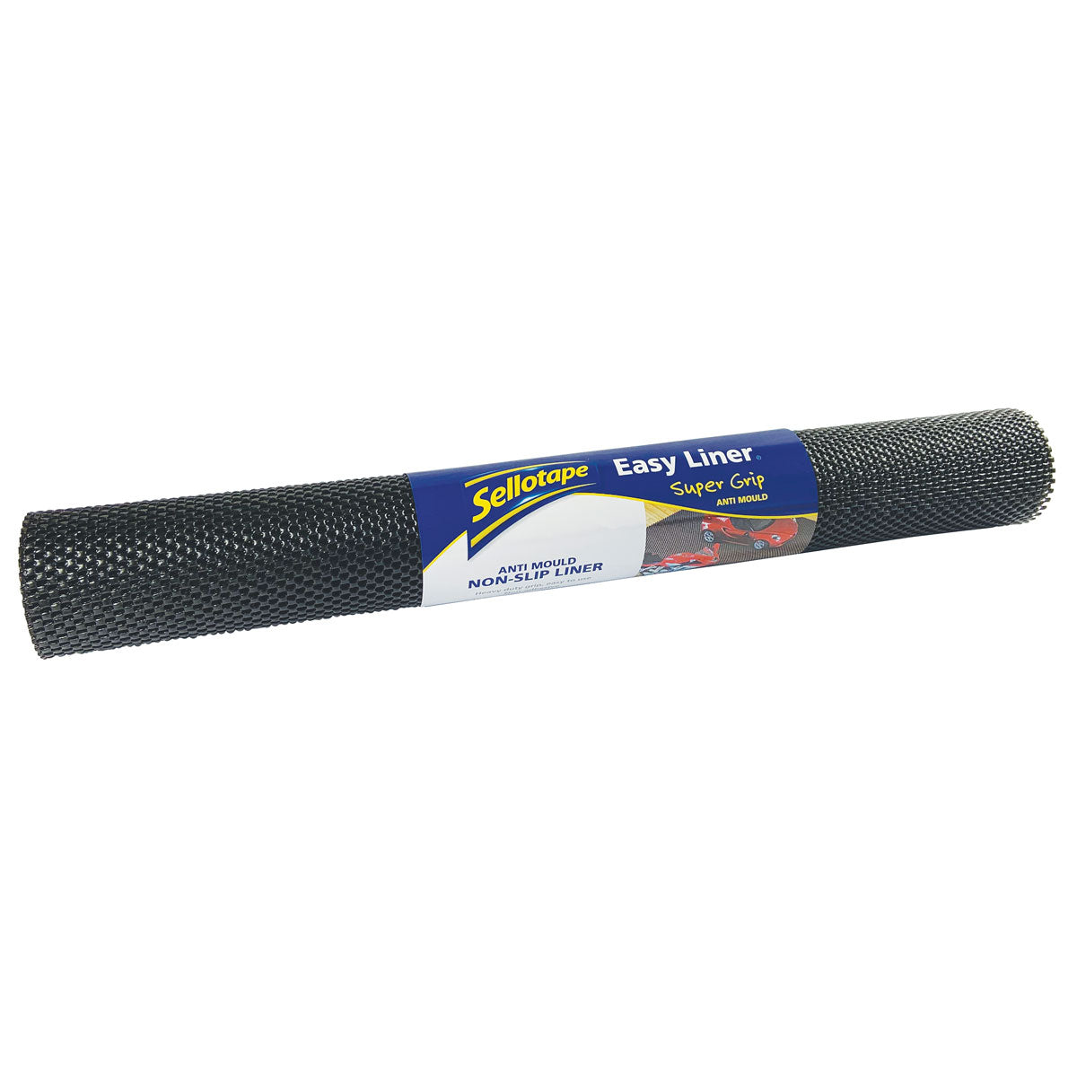 Sellotape Easy Liner Super Grip Non-Adhesive Anti-Microbial 50.8cm x 182cm Black