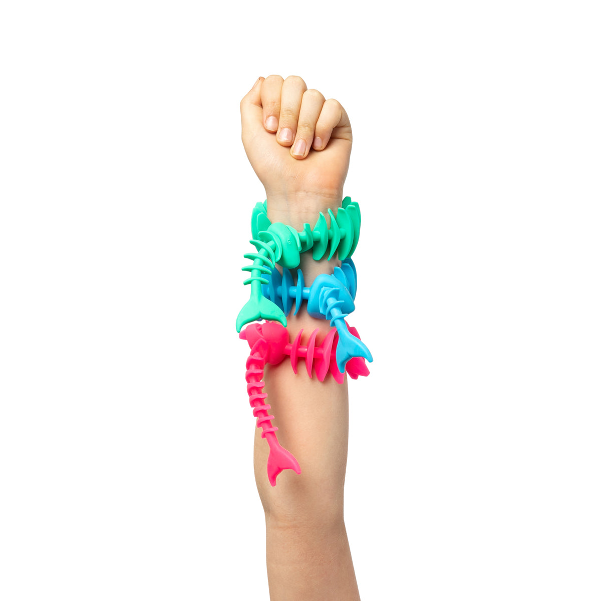 Sensory Sprouts Fidget Fish Set of 3 colourful stretchable sensory fidget toys for children.