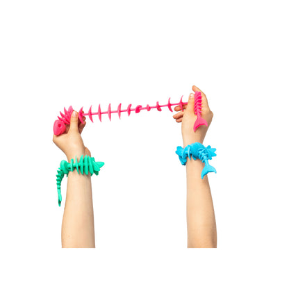 Sensory Sprouts Fidget Fish Set of 3 colourful stretchable sensory fidget toys for children.