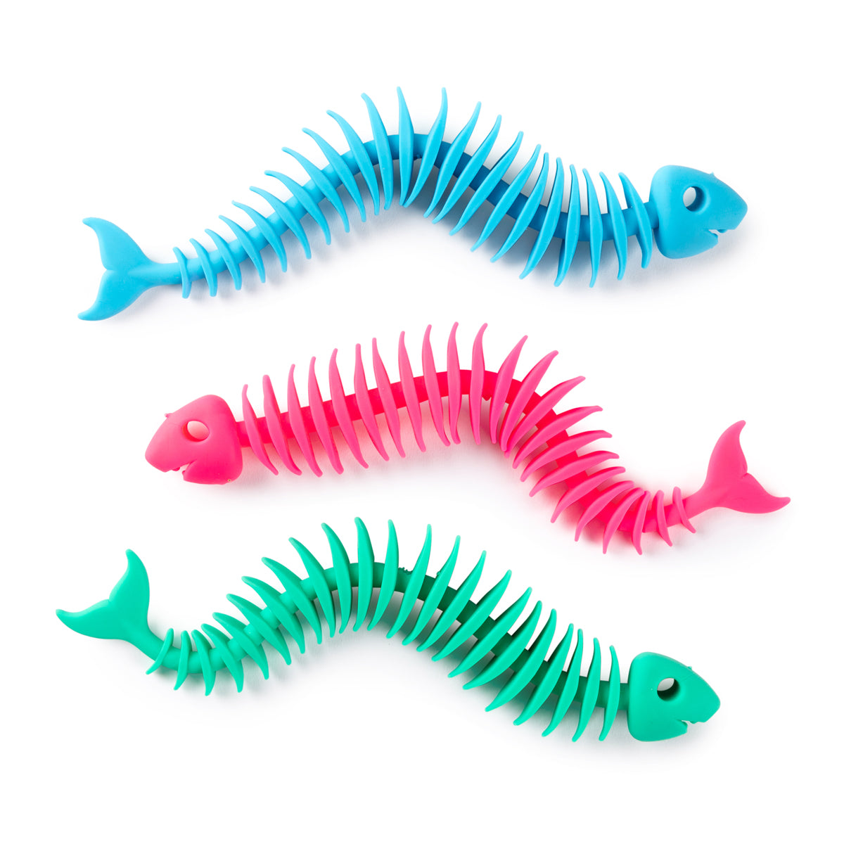 Sensory Sprouts Fidget Fish Set of 3 colourful stretchable sensory fidget toys for children.