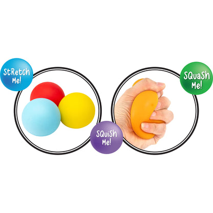 Sensory Sprouts Rainbow Squishy Sensations Set of 6 – Colourful Sensory Fun