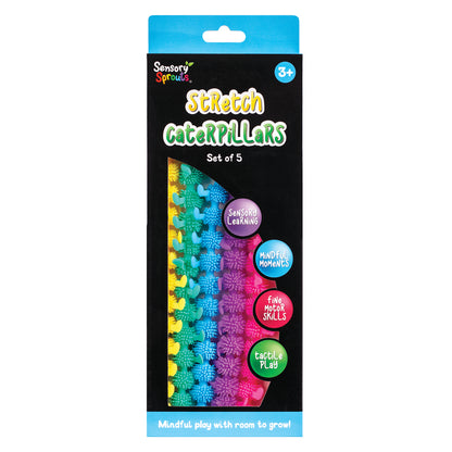 Sensory Sprouts Stretch Caterpillars Set of 5 