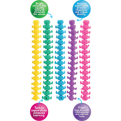 Sensory Sprouts Stretch Caterpillars Set of 5 