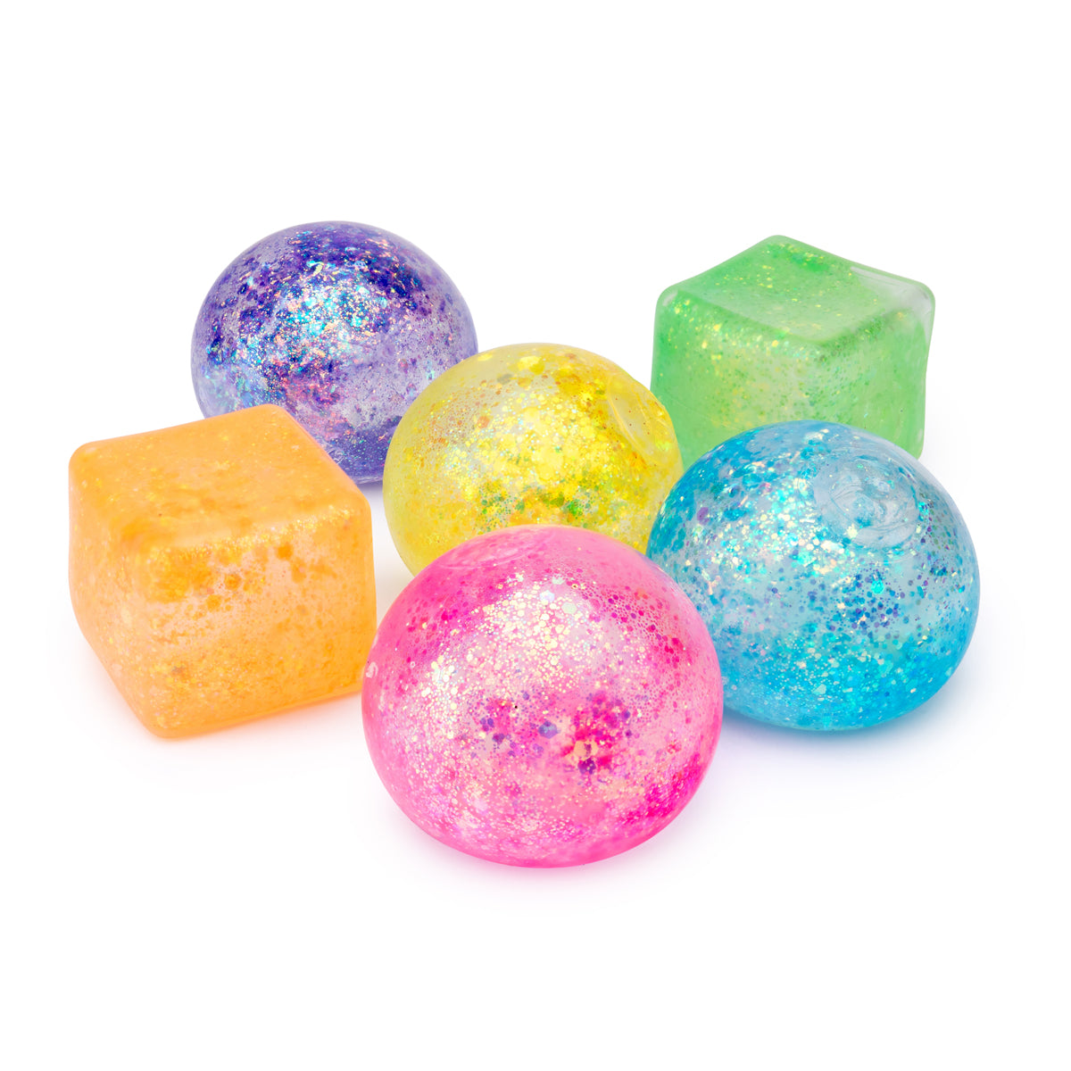 Sensory Sprouts Stretch & Sparkle Shapes Jar of 12 – Sparkly Sensory Fun!