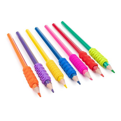 Sensory Sprouts Textured Pencil Grips Set of 28 – Tactile Pencil Grips for Sensory Support