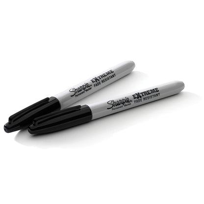 Sharpie Extreme Permanent Marker Industrial Fine Tip Black Pack of 2