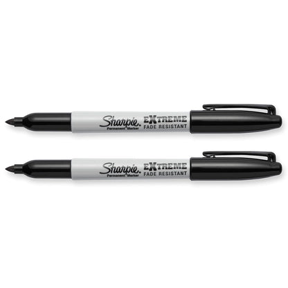 Sharpie Extreme Permanent Marker Industrial Fine Tip Black Pack of 2